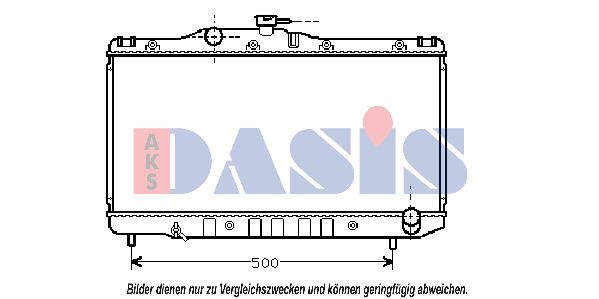 AKS DASIS Радиатор, охлаждение двигателя 210370N